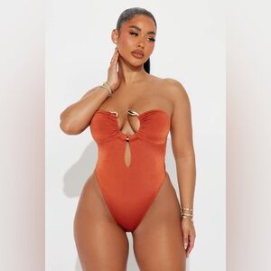 Flights Over Feelings Bodysuit - Rust
